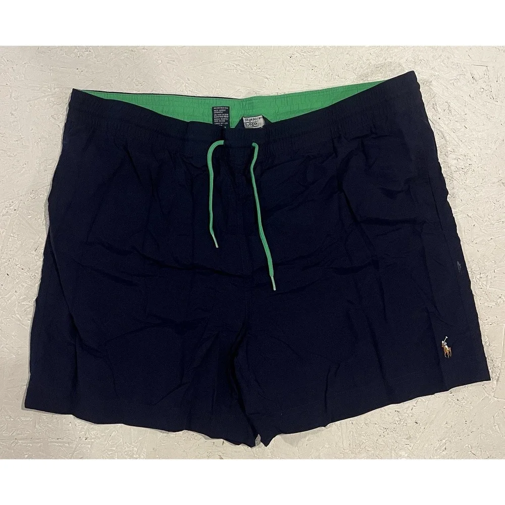 Polo Ralph Lauren Men's Swim Trunks Shorts XL Blue Green Mesh Lined Logo